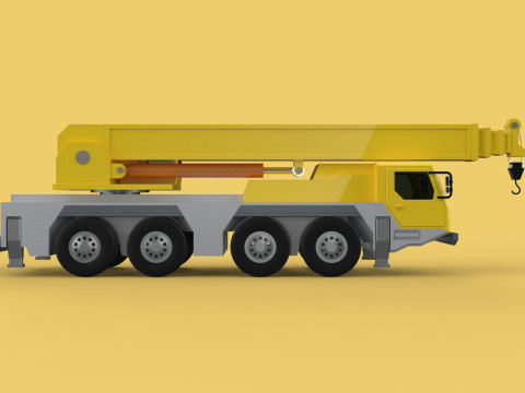 LIEBHERR LTM1070 LTM 1070 TELESCOPIC MOBILE CRANE CRAWLER TRUCK 3D Model