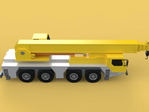 LIEBHERR LTM1070 LTM 1070 TELESCOPIC MOBILE CRANE CRAWLER TRUCK 3D Model