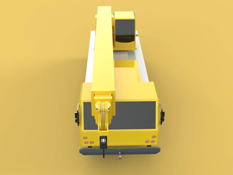 LIEBHERR LTM1070 LTM 1070 TELESCOPIC MOBILE CRANE CRAWLER TRUCK 3D Model