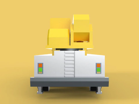 LIEBHERR LTM1070 LTM 1070 TELESCOPIC MOBILE CRANE CRAWLER TRUCK 3D Model