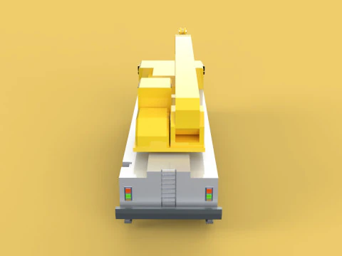LIEBHERR LTM1070 LTM 1070 TELESCOPIC MOBILE CRANE CRAWLER TRUCK 3D Model