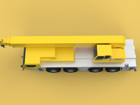 LIEBHERR LTM1070 LTM 1070 TELESCOPIC MOBILE CRANE CRAWLER TRUCK 3D Model