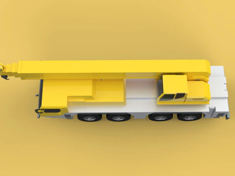 LIEBHERR LTM1070 LTM 1070 TELESCOPIC MOBILE CRANE CRAWLER TRUCK 3D Model