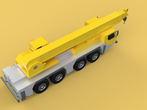 LIEBHERR LTM1070 LTM 1070 TELESCOPIC MOBILE CRANE CRAWLER TRUCK 3D Model