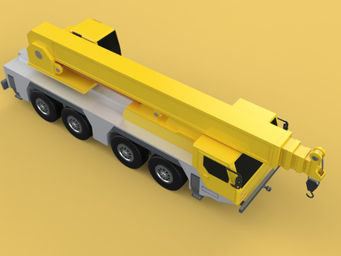 LIEBHERR LTM1070 LTM 1070 TELESCOPIC MOBILE CRANE CRAWLER TRUCK 3D Model