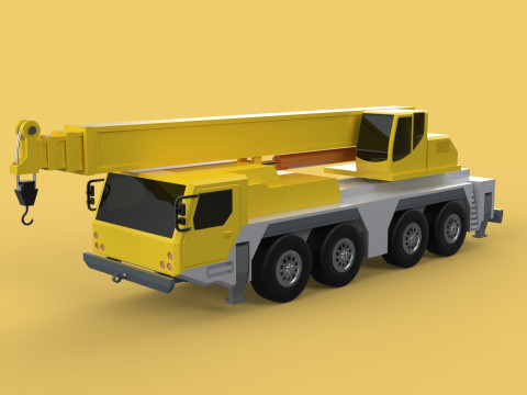 LIEBHERR LTM1070 LTM 1070 TELESCOPIC MOBILE CRANE CRAWLER TRUCK 3D Model
