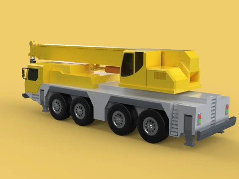 LIEBHERR LTM1070 LTM 1070 TELESCOPIC MOBILE CRANE CRAWLER TRUCK 3D Model