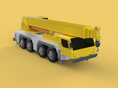 LIEBHERR LTM1070 LTM 1070 TELESCOPIC MOBILE CRANE CRAWLER TRUCK 3D Model