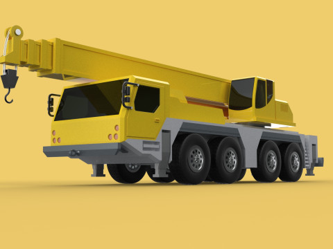LIEBHERR LTM1070 LTM 1070 TELESCOPIC MOBILE CRANE CRAWLER TRUCK 3D Model