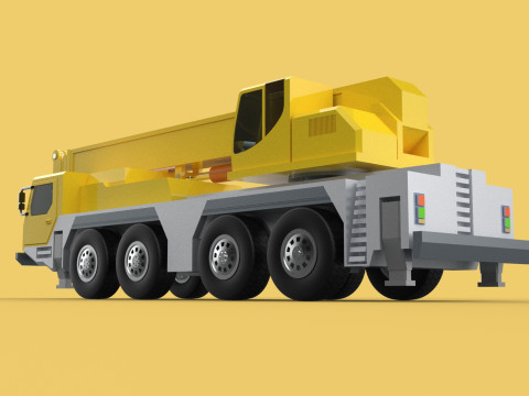 LIEBHERR LTM1070 LTM 1070 TELESCOPIC MOBILE CRANE CRAWLER TRUCK 3D Model