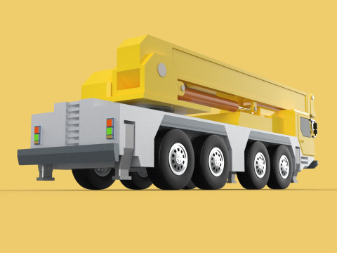 LIEBHERR LTM1070 LTM 1070 TELESCOPIC MOBILE CRANE CRAWLER TRUCK 3D Model