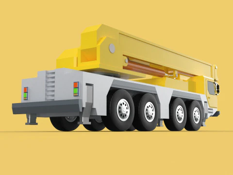 LIEBHERR LTM1070 LTM 1070 TELESCOPIC MOBILE CRANE CRAWLER TRUCK 3D Model