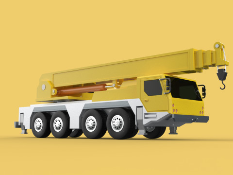 LIEBHERR LTM1070 LTM 1070 TELESCOPIC MOBILE CRANE CRAWLER TRUCK 3D Model