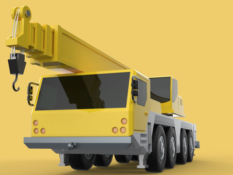 LIEBHERR LTM1070 LTM 1070 TELESCOPIC MOBILE CRANE CRAWLER TRUCK 3D Model