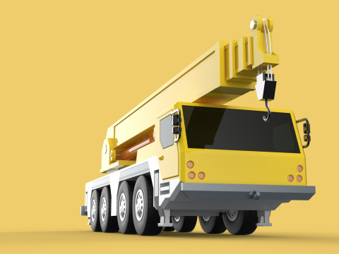 LIEBHERR LTM1070 LTM 1070 TELESCOPIC MOBILE CRANE CRAWLER TRUCK 3D Model
