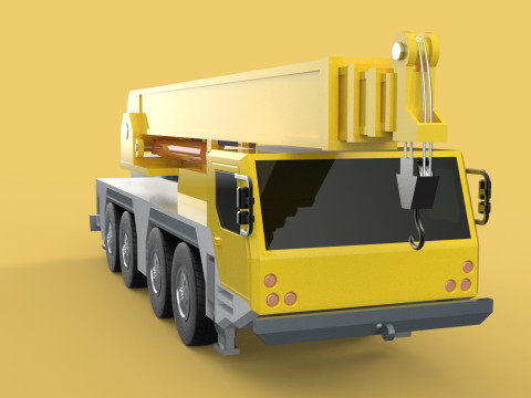 LIEBHERR LTM1070 LTM 1070 TELESCOPIC MOBILE CRANE CRAWLER TRUCK 3D Model