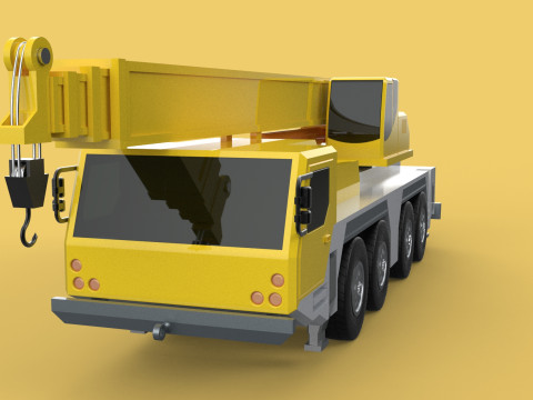 LIEBHERR LTM1070 LTM 1070 TELESCOPIC MOBILE CRANE CRAWLER TRUCK 3D Model