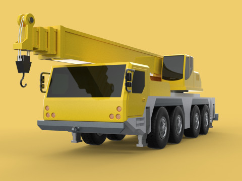 LIEBHERR LTM1070 LTM 1070 TELESCOPIC MOBILE CRANE CRAWLER TRUCK 3D Model