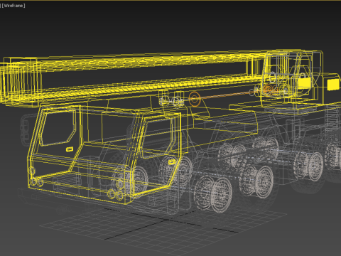 LIEBHERR LTM1070 LTM 1070 TELESCOPIC MOBILE CRANE CRAWLER TRUCK 3D Model
