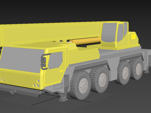 LIEBHERR LTM1070 LTM 1070 TELESCOPIC MOBILE CRANE CRAWLER TRUCK 3D Model