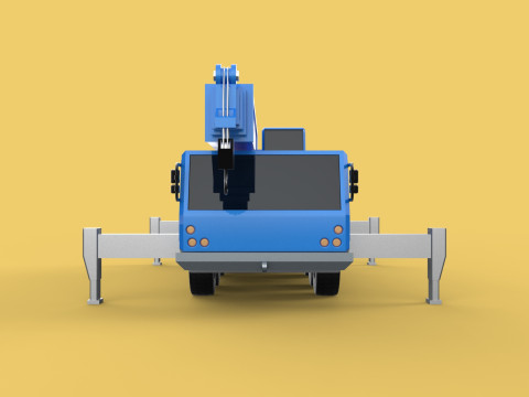 MOBILE CRANE TELESCOPIC ALL-TERRAIN CRAWLER LIFTING JIB TRUCK Modelo 3D