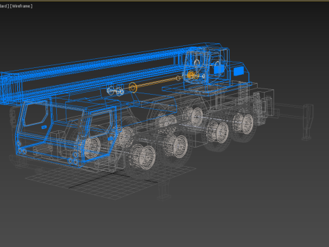 MOBILE CRANE TELESCOPIC ALL-TERRAIN CRAWLER LIFTING JIB TRUCK Modelo 3D