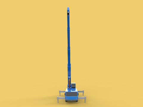 EXTENDED TELESCOPIC BOOM LONG REACH MOBILE CRANE CRAWLER TRUCK 3D Model