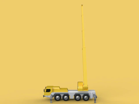 OUTRIGGER TRUCK TELESCOPIC MOBILE CRANE ARM JIB LTM1070 LTM-1070 3D Model