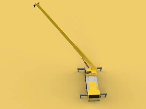 OUTRIGGER TRUCK TELESCOPIC MOBILE CRANE ARM JIB LTM1070 LTM-1070 3D Model