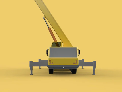 OUTRIGGER TRUCK TELESCOPIC MOBILE CRANE ARM JIB LTM1070 LTM-1070 3D Model