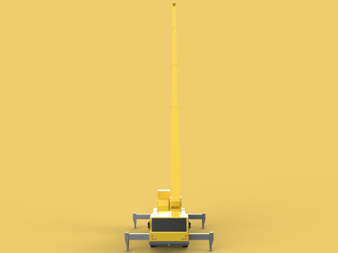 LIEBHERR LTM 1070 TELESCOPIC MOBILE CRANE EXTENDED BOOM TRUCK Modello 3D