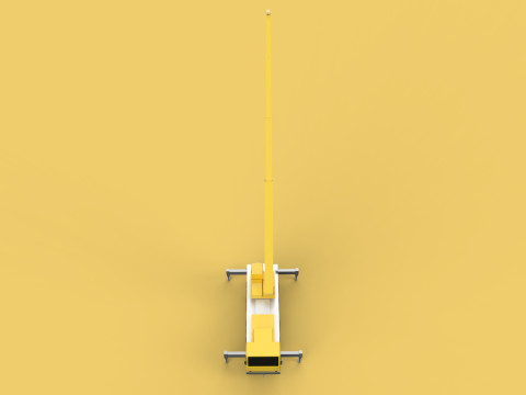 LIEBHERR LTM 1070 TELESCOPIC MOBILE CRANE EXTENDED BOOM TRUCK Modello 3D