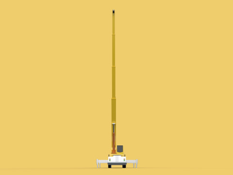 LIEBHERR LTM 1070 TELESCOPIC MOBILE CRANE EXTENDED BOOM TRUCK Modello 3D