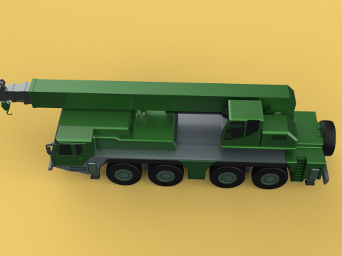 MILITARY RECOVERY ARMORED RESCUE CRANE WRECKER TRUCK VEHICLE WAR Model 3D