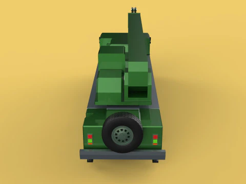 MILITARY RECOVERY ARMORED RESCUE CRANE WRECKER TRUCK VEHICLE WAR 3D Model