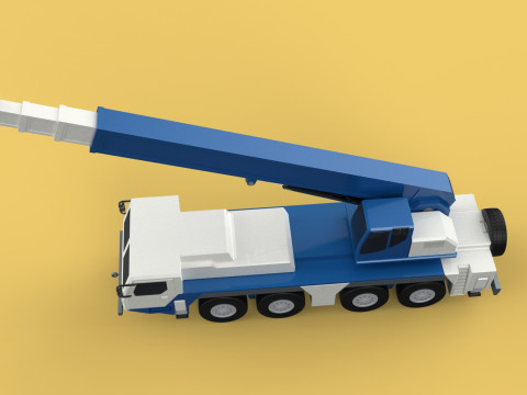 RESCUE CRANE TRUCK SAR LIFTING LORRY RIG EMERGENCY DUTY VEHICLE 3D Модель