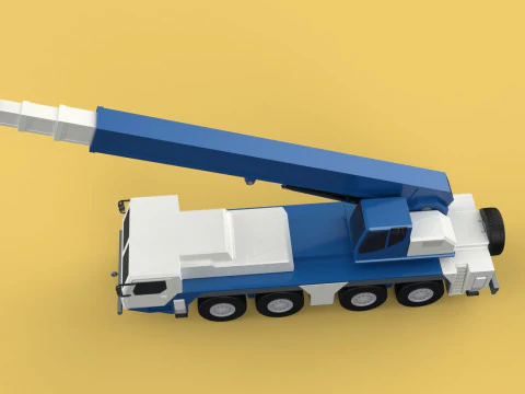RESCUE CRANE TRUCK SAR LIFTING LORRY RIG EMERGENCY DUTY VEHICLE 3D Model
