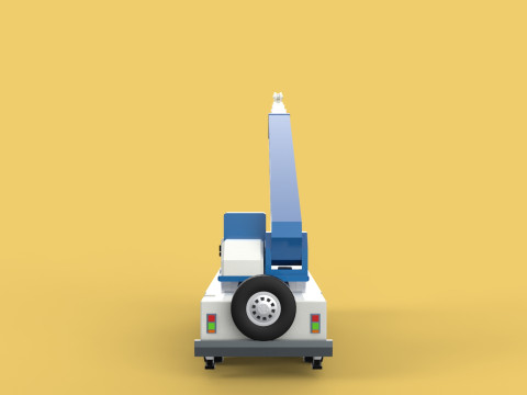 RESCUE CRANE TRUCK SAR LIFTING LORRY RIG EMERGENCY DUTY VEHICLE 3D Модель