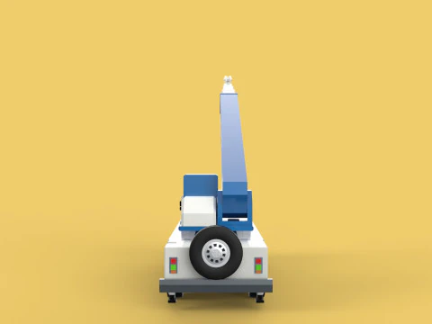 RESCUE CRANE TRUCK SAR LIFTING LORRY RIG EMERGENCY DUTY VEHICLE 3D Model