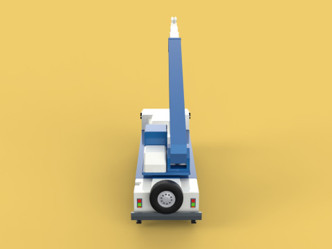 RESCUE CRANE TRUCK SAR LIFTING LORRY RIG EMERGENCY DUTY VEHICLE 3D Модель