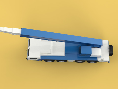 RESCUE CRANE TRUCK SAR LIFTING LORRY RIG EMERGENCY DUTY VEHICLE 3D Модель