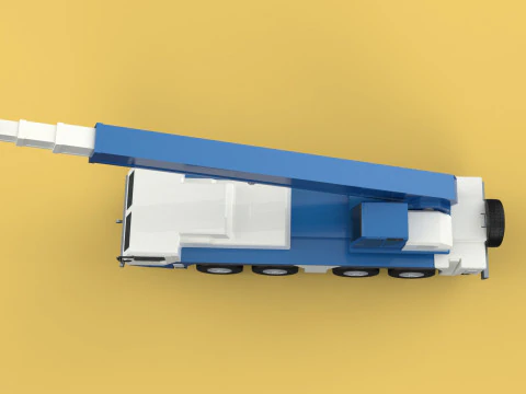 RESCUE CRANE TRUCK SAR LIFTING LORRY RIG EMERGENCY DUTY VEHICLE 3D Model