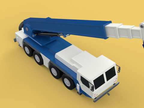 RESCUE CRANE TRUCK SAR LIFTING LORRY RIG EMERGENCY DUTY VEHICLE 3D Модель