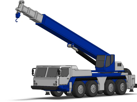 RESCUE CRANE TRUCK SAR LIFTING LORRY RIG EMERGENCY DUTY VEHICLE 3D Model