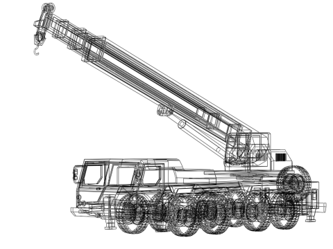 RESCUE CRANE TRUCK SAR LIFTING LORRY RIG EMERGENCY DUTY VEHICLE 3D Модель