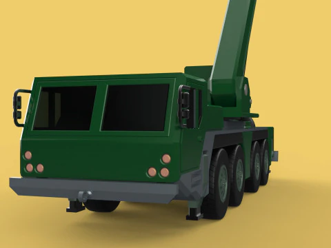 EX&Eacute;RCITO MILITAR RESGATE GUINDASTE DE TRUCKER CAMINH&Atilde;O BLINDADO GUINCHOS Modelo 3D