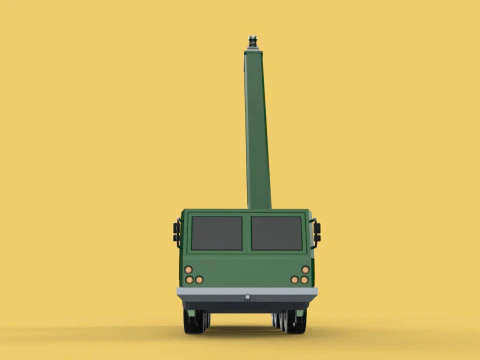EX&Eacute;RCITO MILITAR RESGATE GUINDASTE DE TRUCKER CAMINH&Atilde;O BLINDADO GUINCHOS Modelo 3D