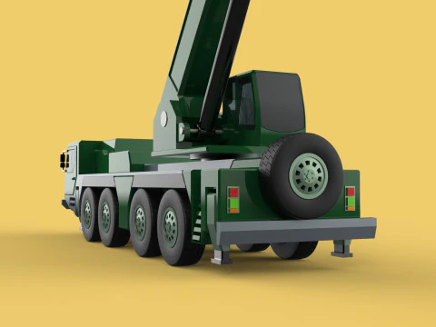 EX&Eacute;RCITO MILITAR RESGATE GUINDASTE DE TRUCKER CAMINH&Atilde;O BLINDADO GUINCHOS Modelo 3D
