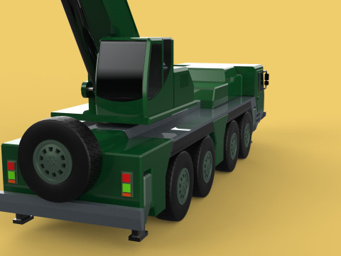 ARMY MILITARY RESCUE ARMOURED CRANE WRECKER TRUCK WINCH WINCHES 3D 模型