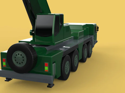 EX&Eacute;RCITO MILITAR RESGATE GUINDASTE DE TRUCKER CAMINH&Atilde;O BLINDADO GUINCHOS Modelo 3D